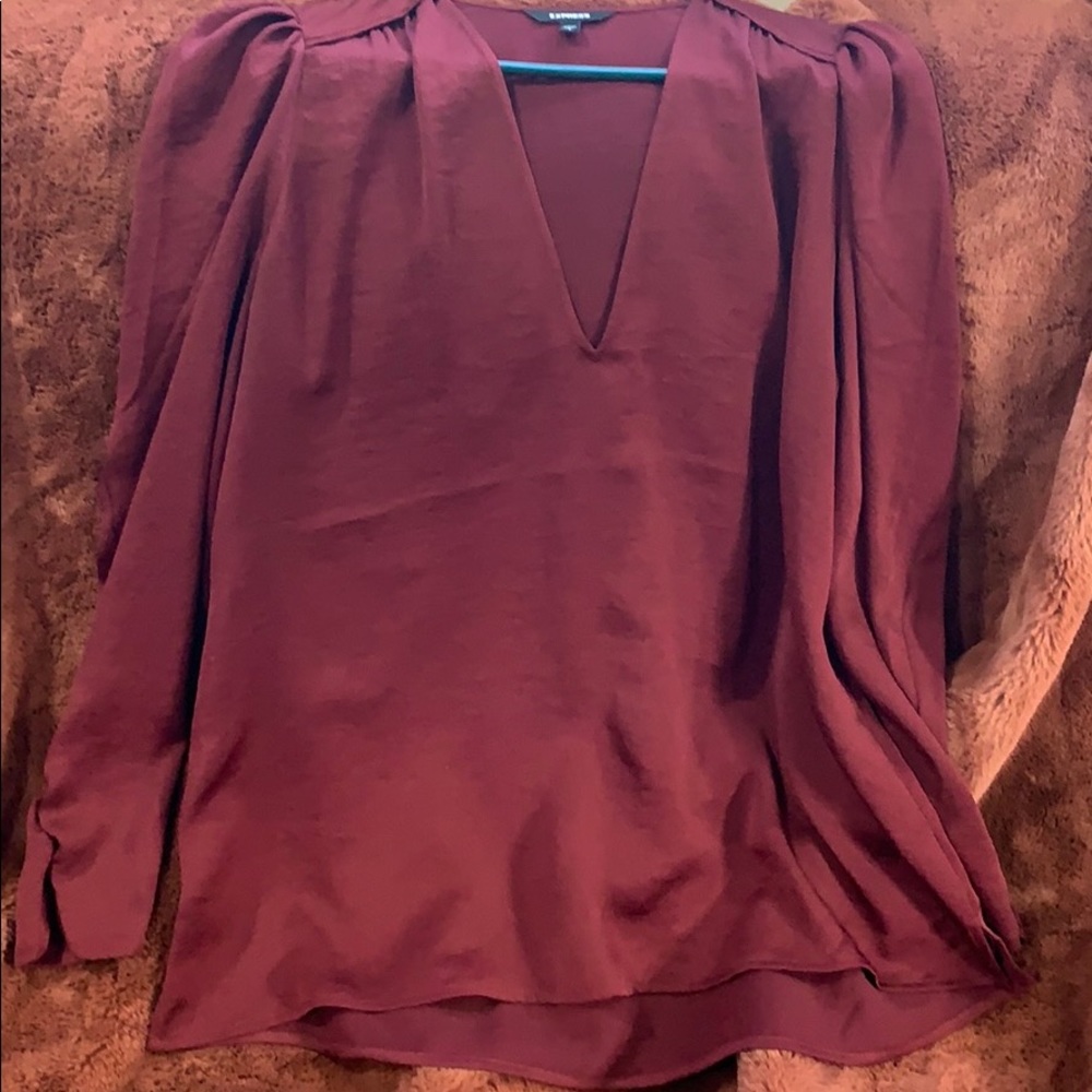 Large long sleeve V neck Express shirt